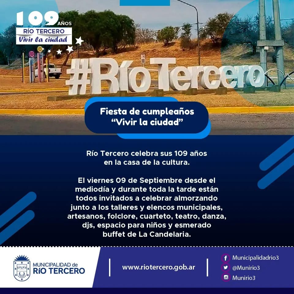 FESTEJAMOS EL CUMPLEAÑOS DE LA CIUDAD