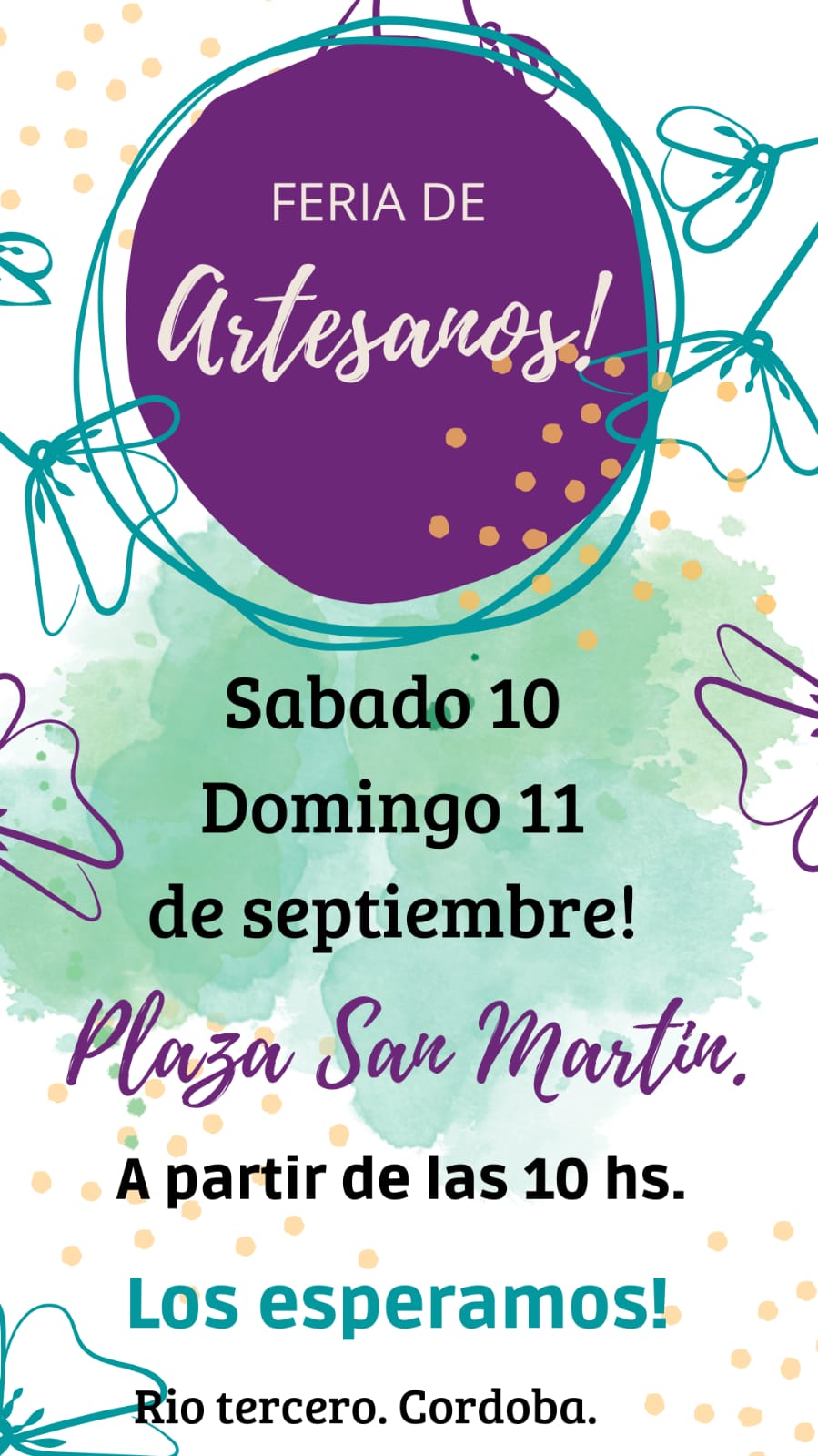 EL SÁBADO Y DOMINGO LOS ARTESANOS ESTARÁN DE FERIA EN LA PLAZA SAN MARTÍN