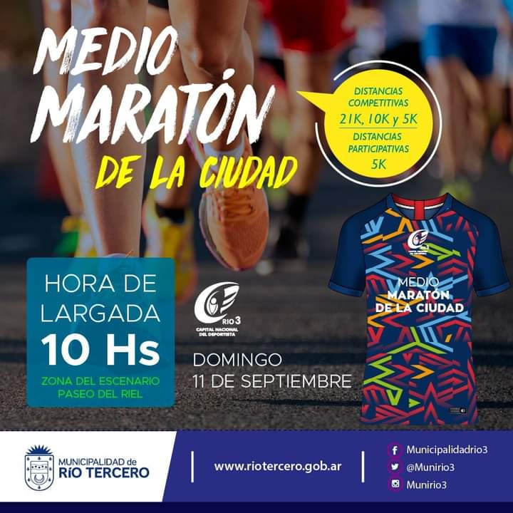 CON MAS DE 300 INSCRIPTOS SE REALIZARÁ EL DOMINGO LA MEDIA MARATÓN