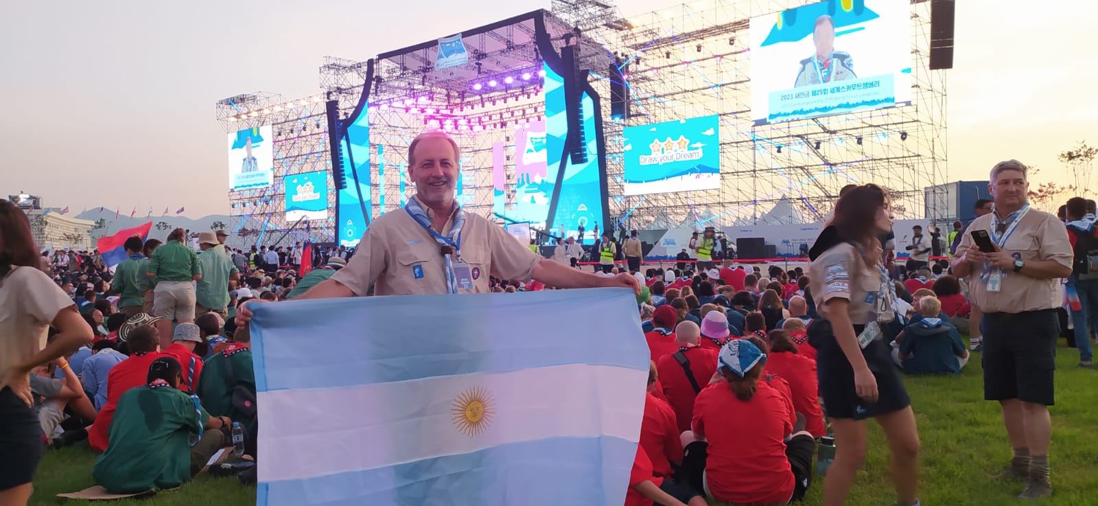 DÍA DEL SCOUT: SERGIO PHILEAS FUE EL ÚNICO RIOTERCERENSE EN PARTICIPAR DEL JAMBOREE DE COREA