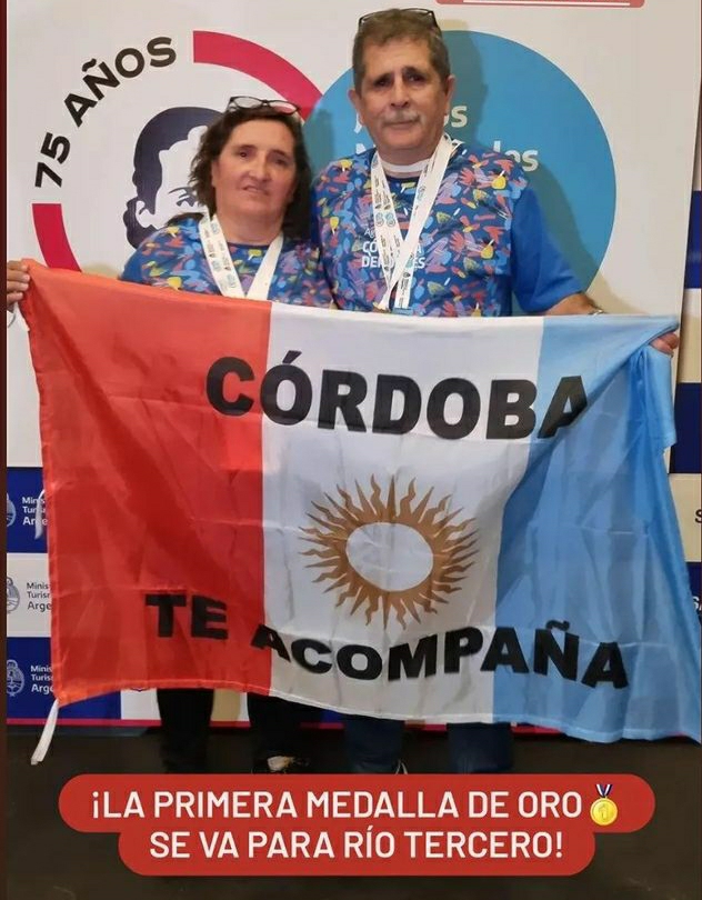 CÓRDOBA OBTUVO SU PRIMER MEDALLA DORADA EN LOS JUEGOS EVITA DE LA MANO DE DOS RIOTERCERENSES