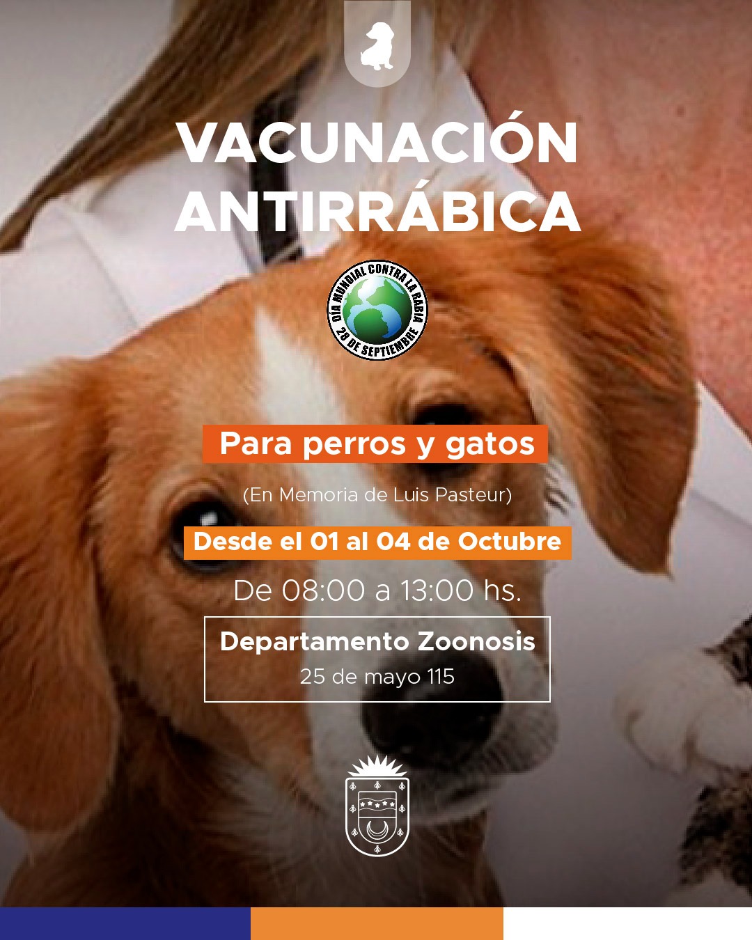 Se realizará desde mañana y hasta el viernes  una campaña de vacunación antirrábica en el centro de zoonosis