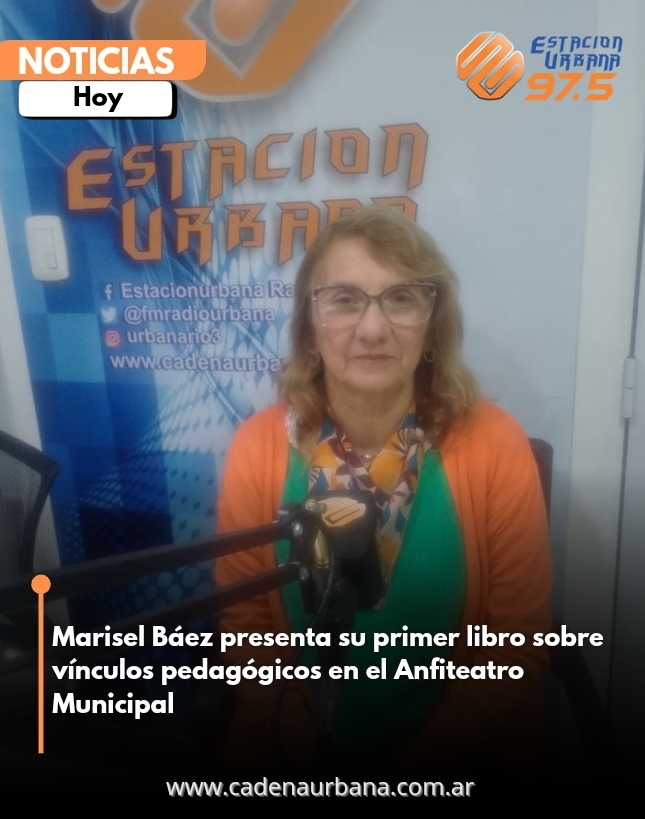 Marisel Báez presenta su primer libro sobre vínculos pedagógicos en el Anfiteatro Municipal