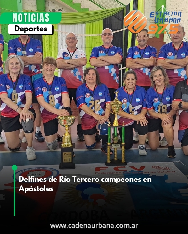 Delfines de Río Tercero campeones en Apóstoles