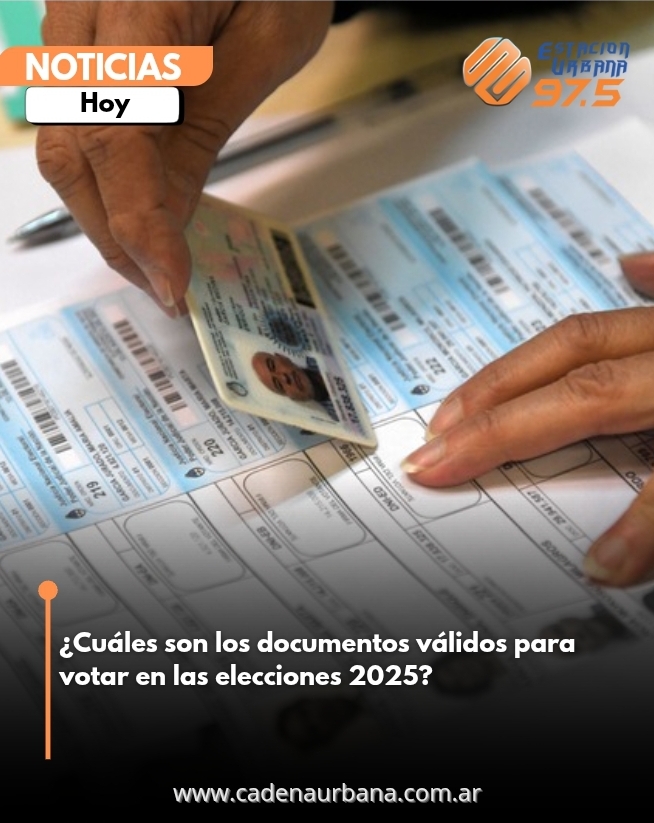 ¿Cuáles son los documentos válidos para votar en las elecciones 2025?