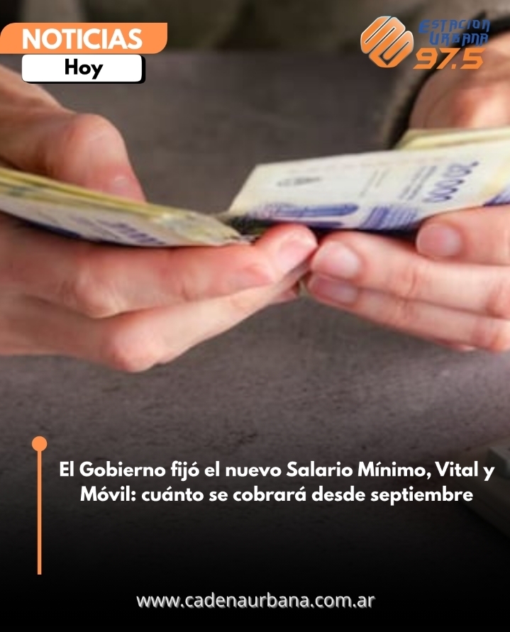 El Gobierno fij&oacute; el nuevo Salario M&iacute;nimo, Vital y M&oacute;vil: cu&aacute;nto se cobrar&aacute; desde septiembre