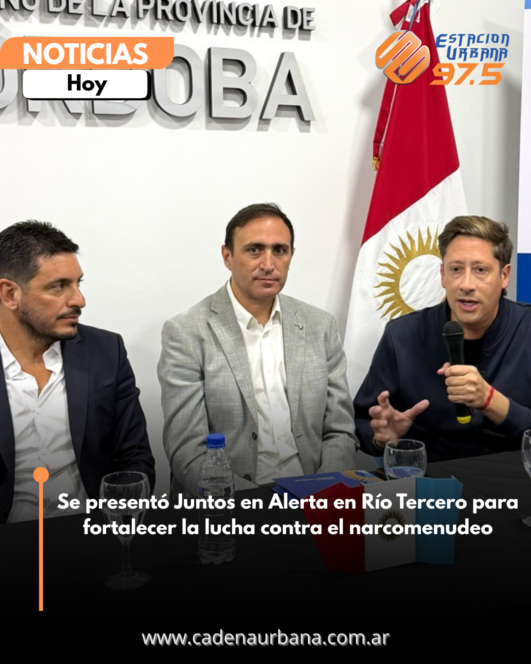 Se present&oacute; Juntos en Alerta en R&iacute;o Tercero para fortalecer la lucha contra el narcomenudeo