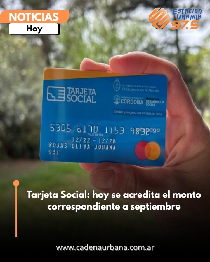 Tarjeta Social: hoy se acredita el monto correspondiente a septiembre