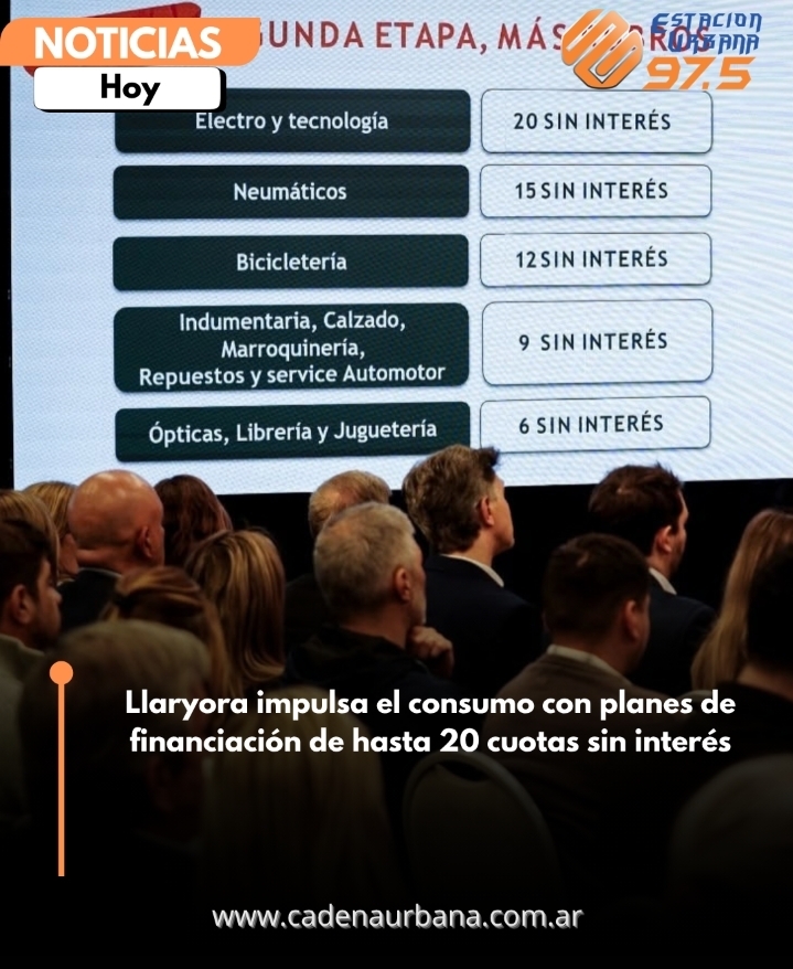 Llaryora impulsa el consumo con planes de financiaci&oacute;n de hasta 20 cuotas sin inter&eacute;s
