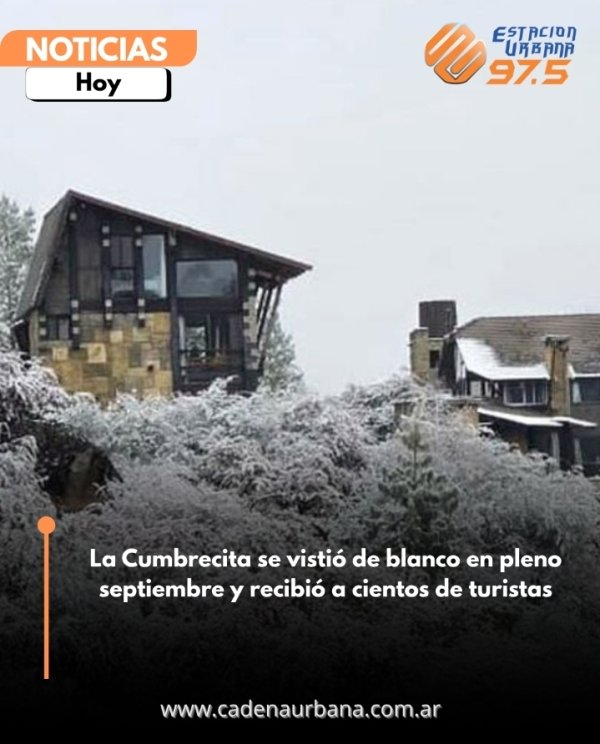 La Cumbrecita se visti&oacute; de blanco en pleno septiembre y recibi&oacute; a cientos de turistas
