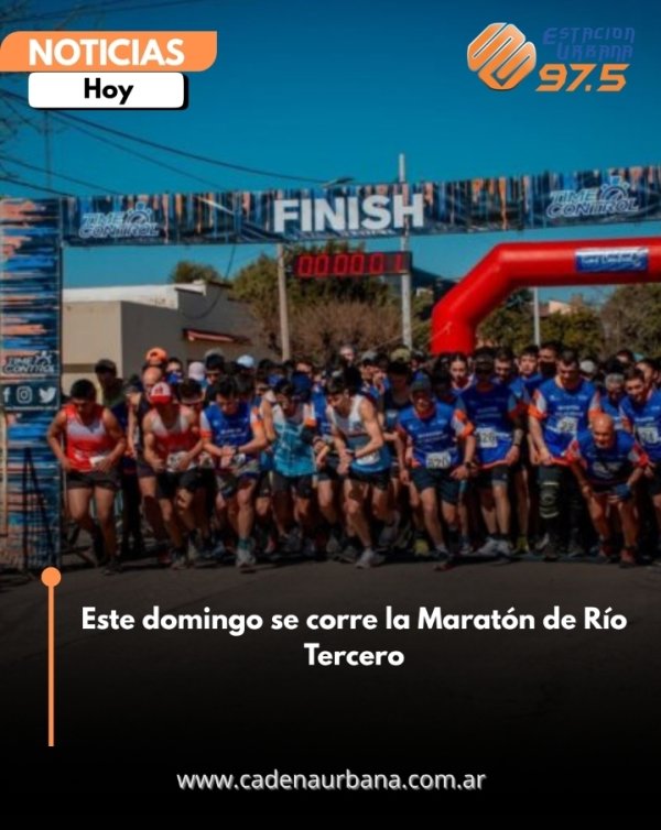 Este domingo se corre la Marat&oacute;n de R&iacute;o Tercero