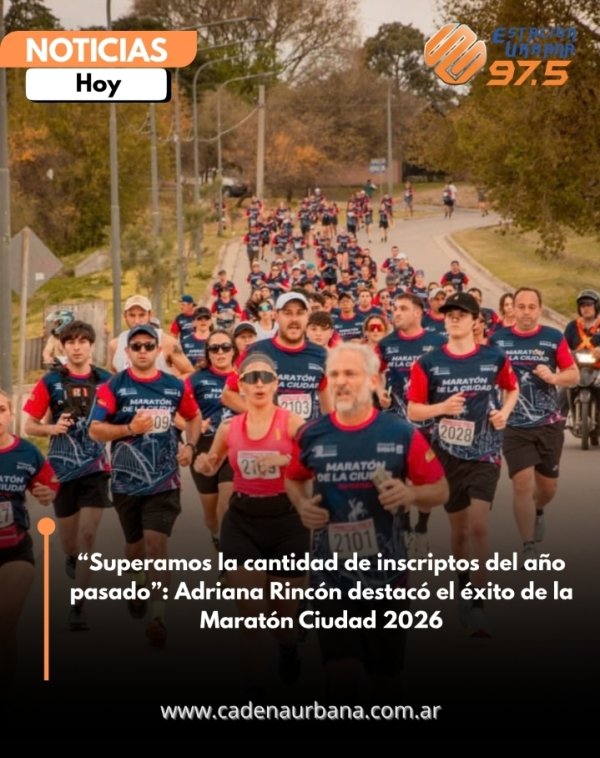 Superamos la cantidad de inscriptos del a&ntilde;o pasado: Adriana Rinc&oacute;n destac&oacute; el &eacute;xito de la Marat&oacute;n Ciudad 2026