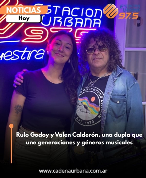 Rulo Godoy y Valen Calder&oacute;n, una dupla que une generaciones y g&eacute;neros musicales