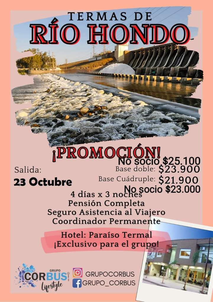 ESPACIO DEL CIRCULO DE JUBILADOS Y PENSIONADOS RÍO TERCERO JUEVES 13 DE OCTUBRE