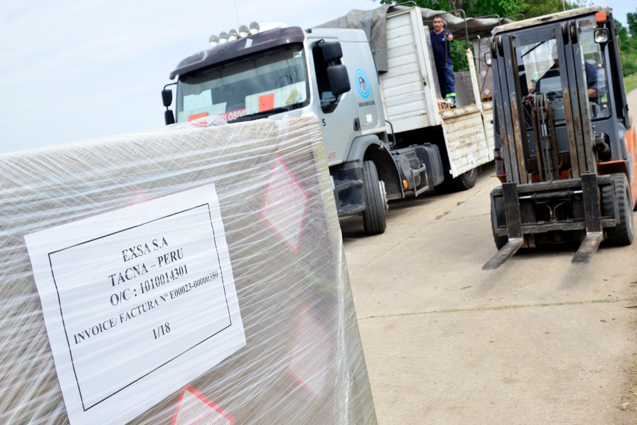 Fabricaciones Militares después de 30 años vuelve a exportar dinamita.
