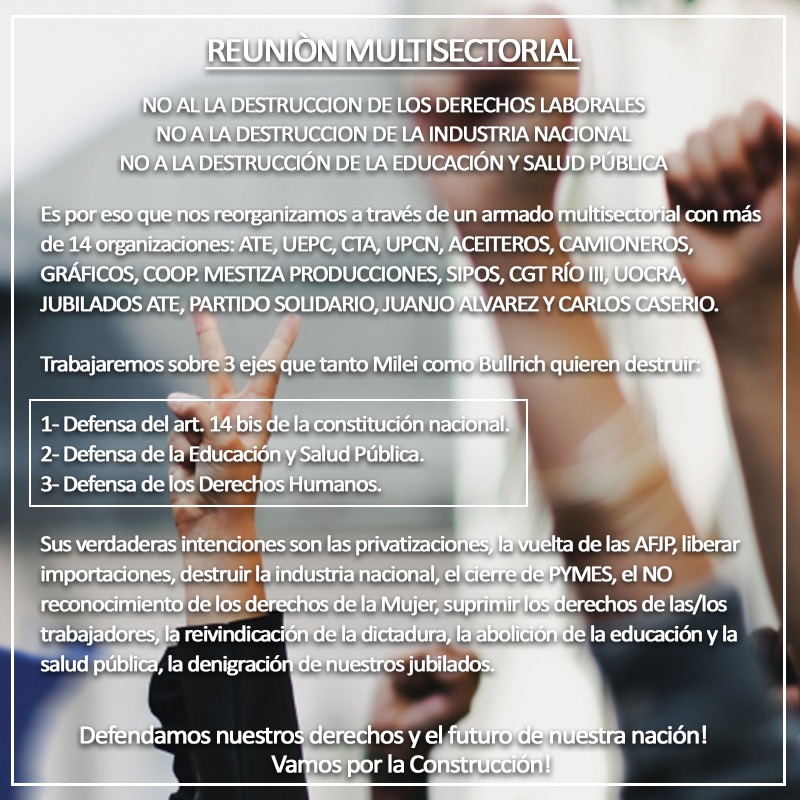 REUNIÓN MULTISECTORIAL EN FABRICACIONES MILITARES 