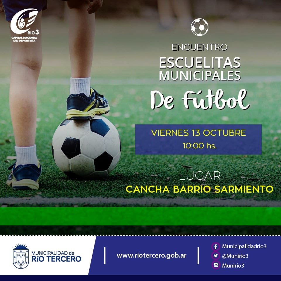 EL MUNICIPIO CONTINÚA CON LOS ENCUENTROS DE LAS ESCUELITAS DE FÚTBOL