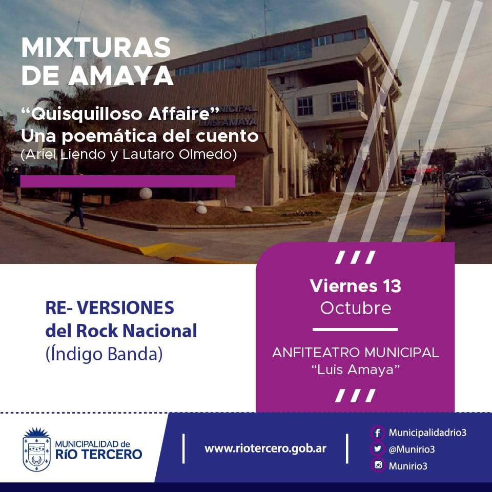 EL MUNICIPIO RETOMA LAS PROPUESTAS ARTÍSTICAS DEL CICLO *LAS MIXTURAS DE AMAYA*