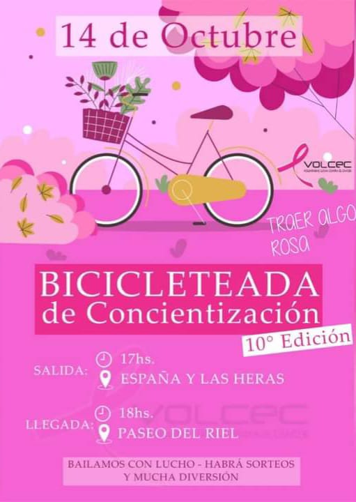 LLEGA ESTE SÁBADO LA DÉCIMA EDICIÓN DE LA BICICLETEADA DE VOLCEC