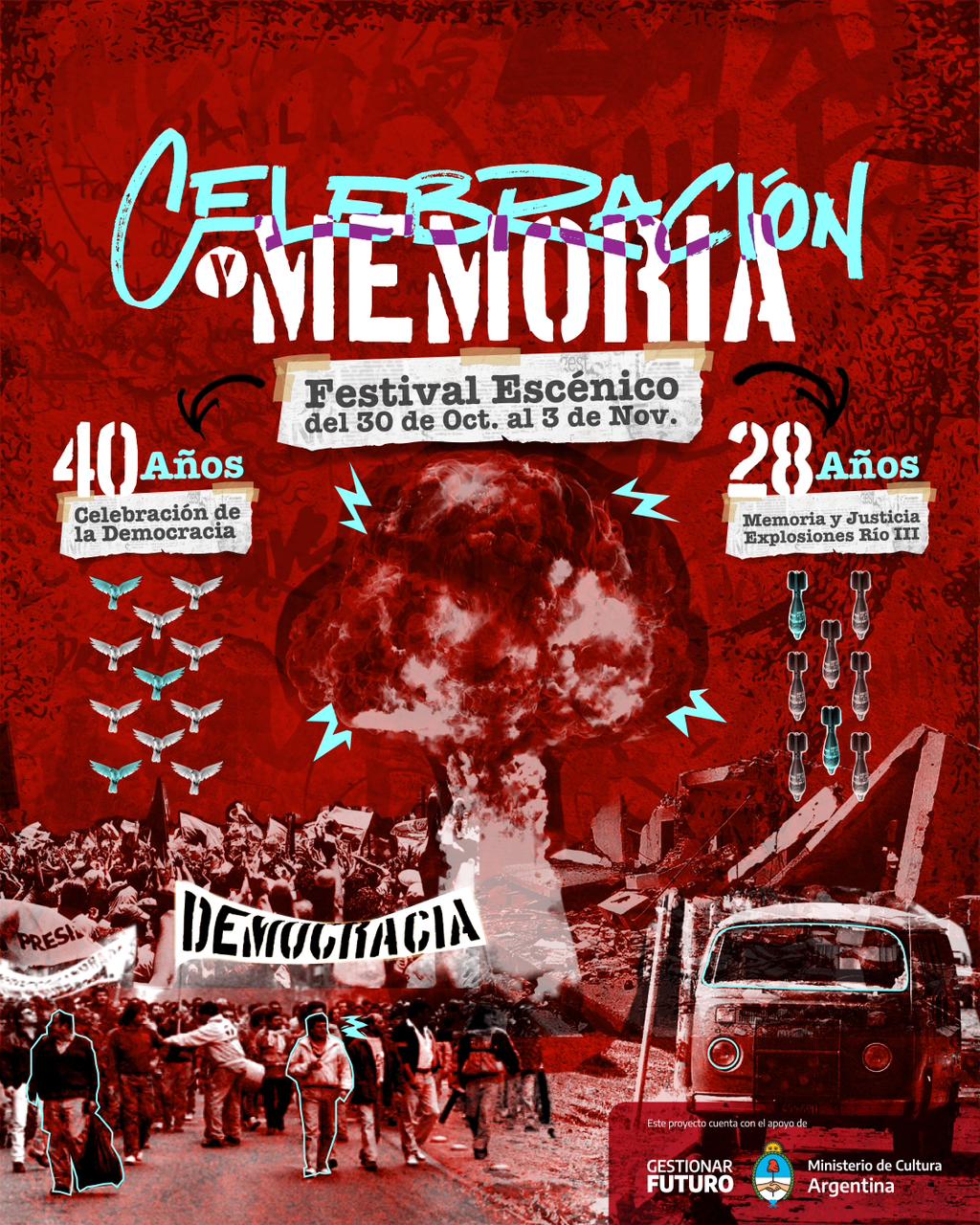 DESDE EL LUNES 30 Y HASTA EL VIERNES 3 DE NOVIEMBRE SE REALIZA EL FESTIVAL CELEBRACIÓN Y MEMORIA