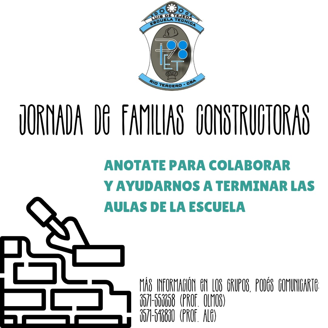 EL IPET 98 REALIZA LA CAMPAÑA DEL LADRILLO SOLIDARIO PARA CONSTRUIR DOS NUEVAS AULAS