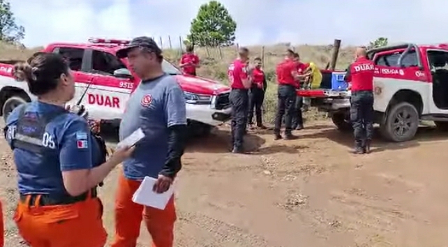 Organizan importante rescate de un contingente en el Cerro Champaquí