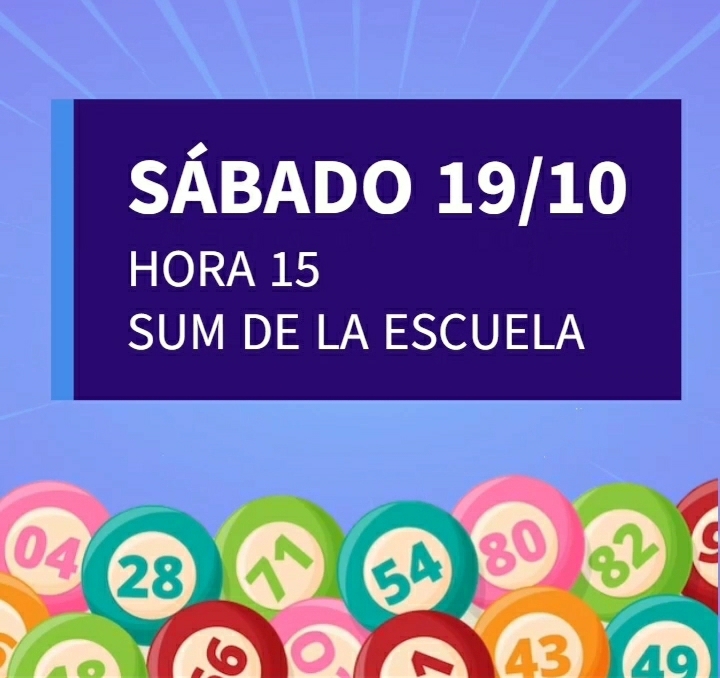 Gran Bingo en la Escuela Angélica Prado mañana a la tarde