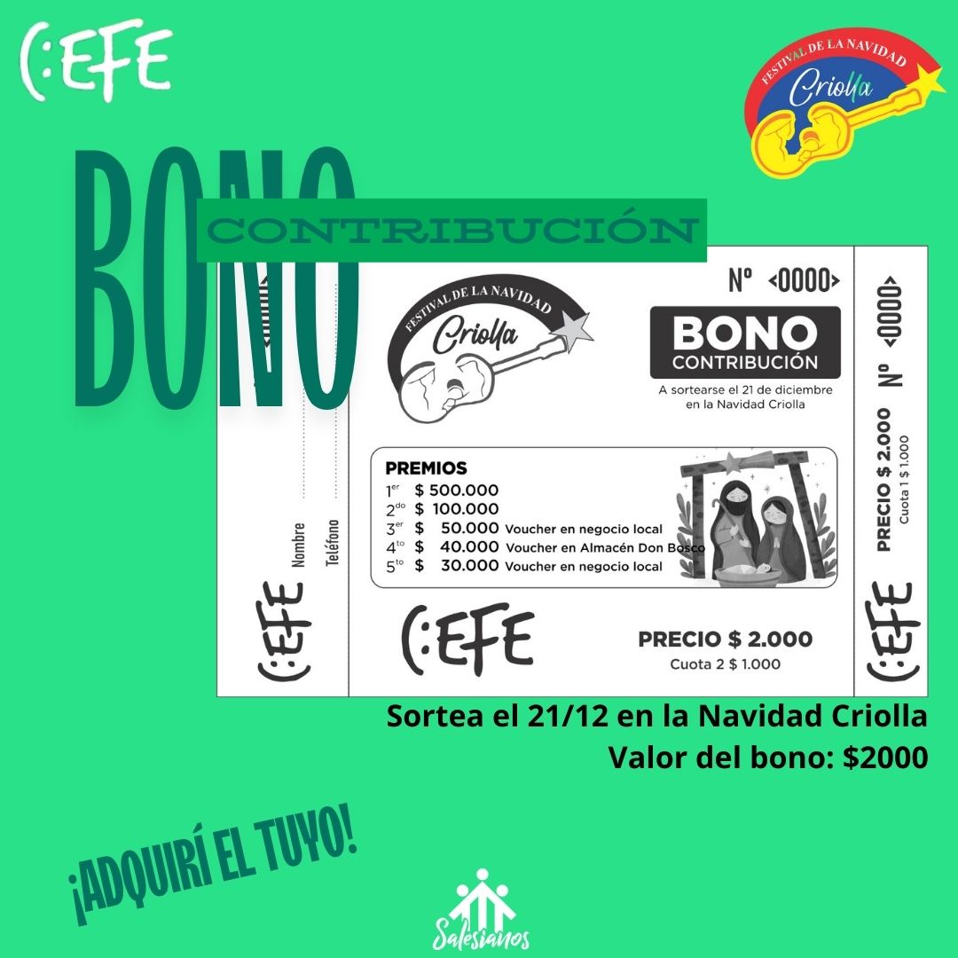 Ya está a la venta el bono de fin de año del Cefe que se sorteará en la Navidad Criolla