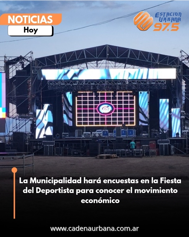 La Municipalidad hará encuestas en la Fiesta del Deportista para conocer el movimiento económico