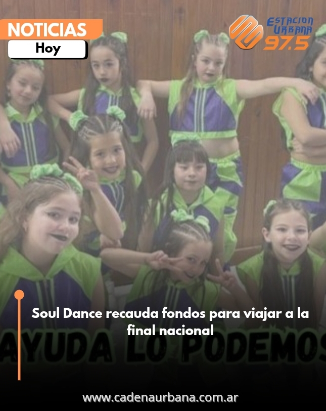 El grupo infantil de Soul Dance recauda fondos para representar a Río Tercero en Buenos Aires