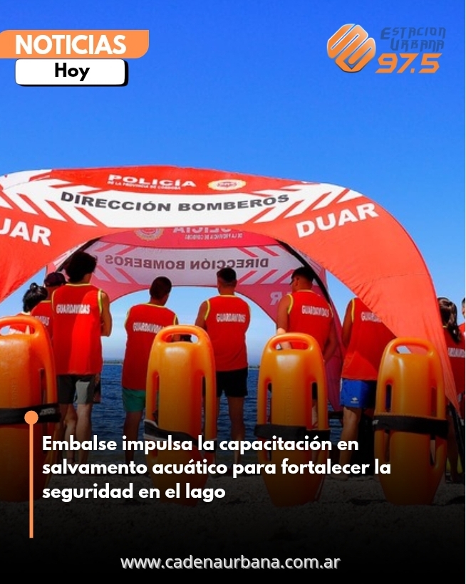 Embalse impulsa la capacitación en salvamento acuático para fortalecer la seguridad en el lago