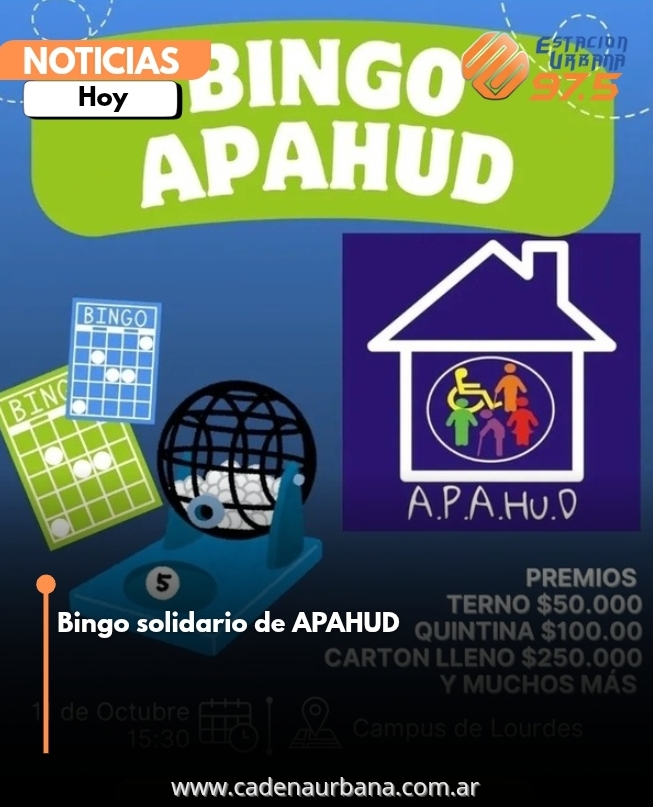 Bingo solidario de APAHUD