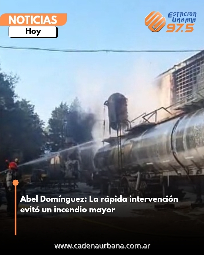 Abel Domínguez: La rápida intervención evitó un incendio mayor