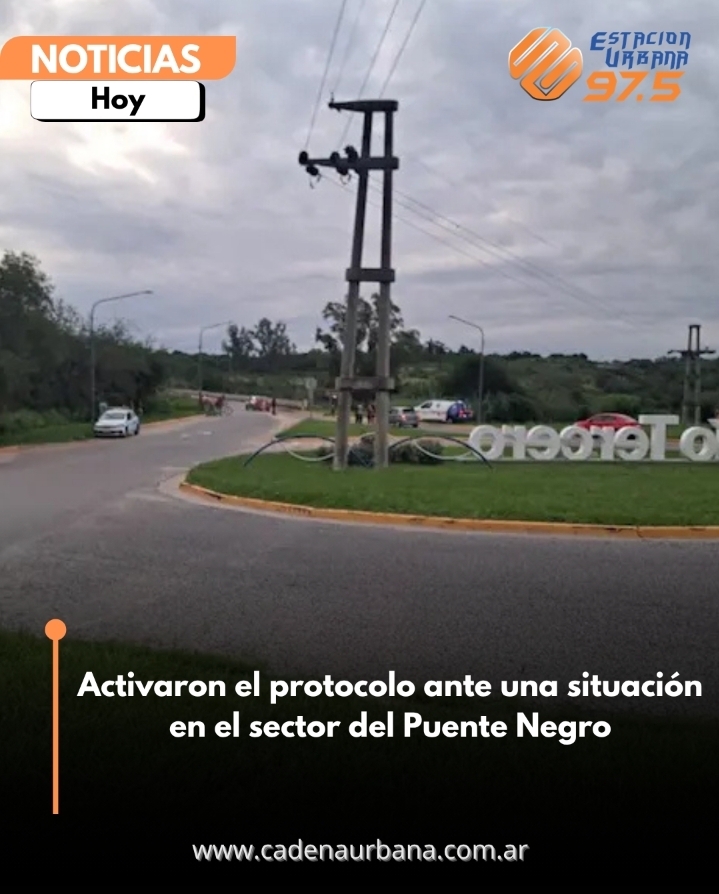 Activaron el protocolo ante una situaci&oacute;n en el sector del Puente Negro