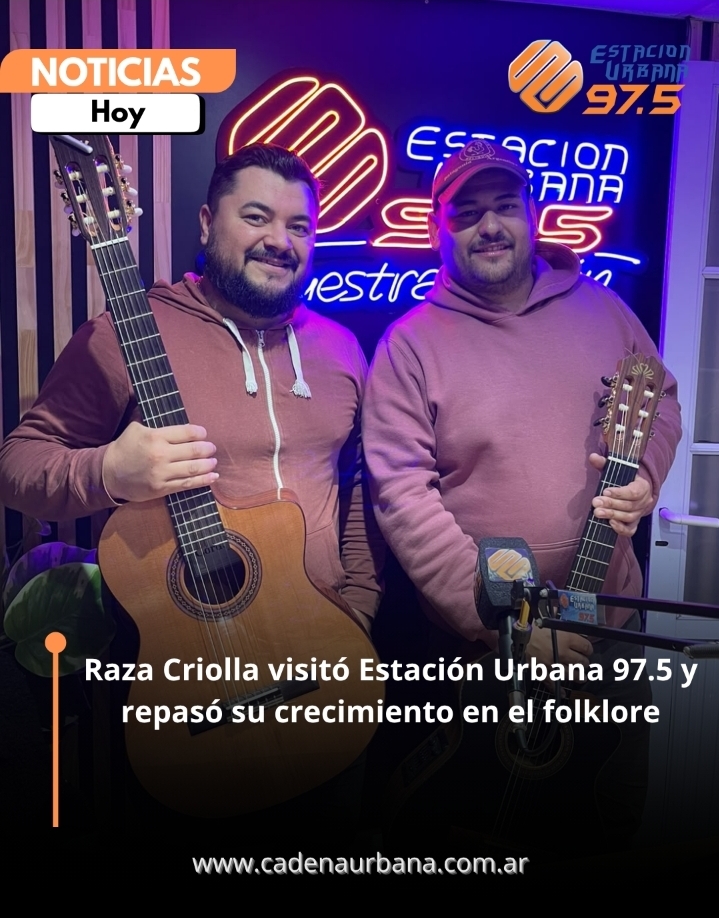 Raza Criolla visit&oacute; Estaci&oacute;n Urbana 97.5 y repas&oacute; su crecimiento en el folklore