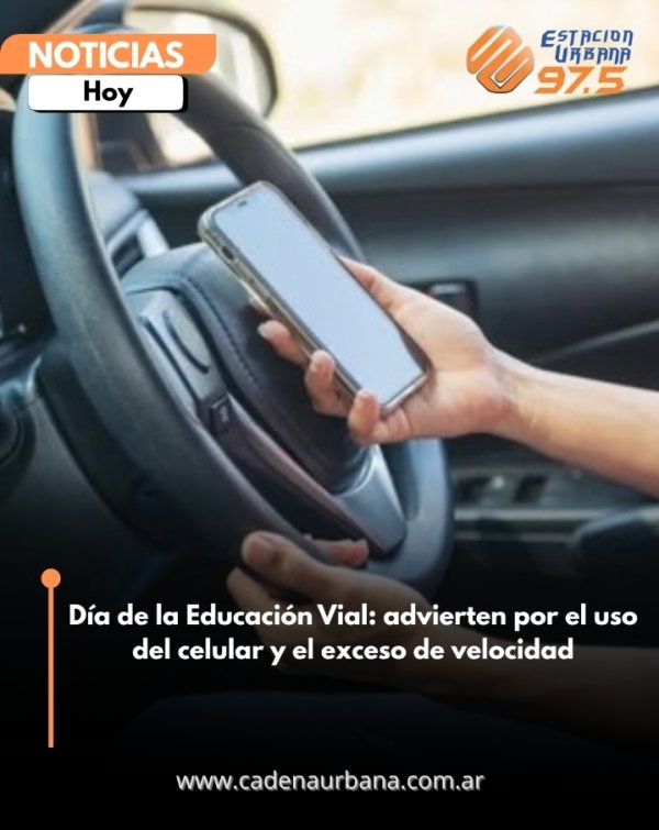 D&iacute;a de la Educaci&oacute;n Vial: advierten por el uso del celular y el exceso de velocidad