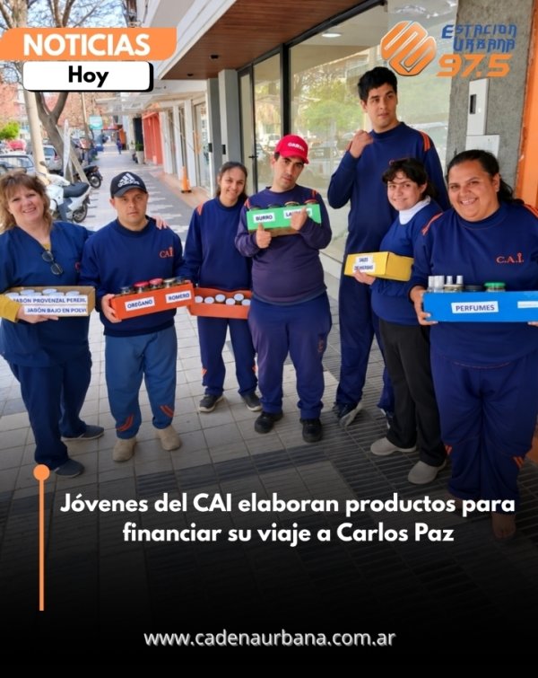 J&oacute;venes del CAI elaboran productos para financiar su viaje a Carlos Paz