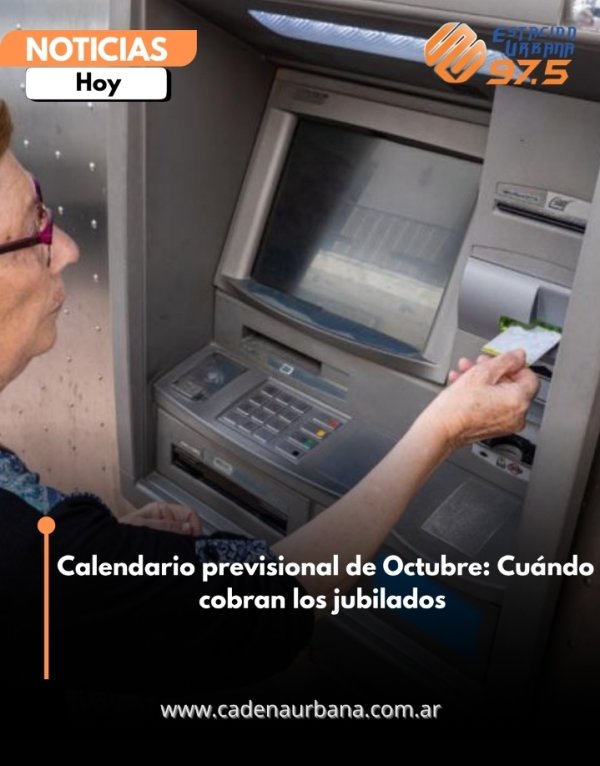 Calendario previsional de Octubre: Cu&aacute;ndo cobran los jubilados