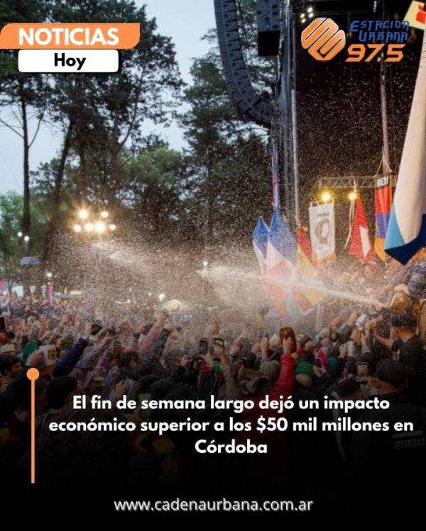 El fin de semana largo dej&oacute; un impacto econ&oacute;mico superior a los $50 mil millones en C&oacute;rdoba