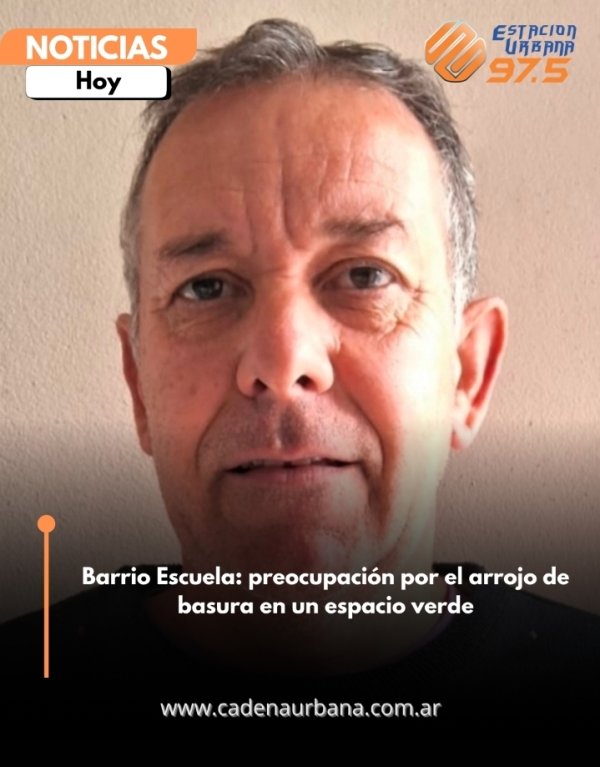 Barrio Escuela: preocupaci&oacute;n por el arrojo de basura en un espacio verde