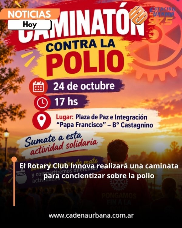El Rotary Club Innova realizar&aacute; una caminata para concientizar sobre la polio