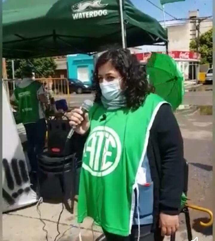 Verónica Pramparo (Secretaria adjunta de ATE y trabajadora del Hospital): 