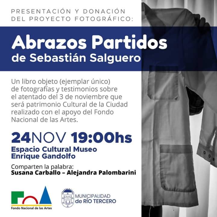 PRESENTACIÓN DEL LIBRO FOTO DOCUMENTAL ABRAZOS PARTIDOS 