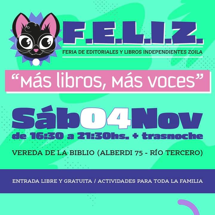 LLEGA EL SÁBADO LA OCTAVA EDICIÓN DE LA FERIA DE EDITORIALES Y LIBROS INDEPENDIENTES ZOILA