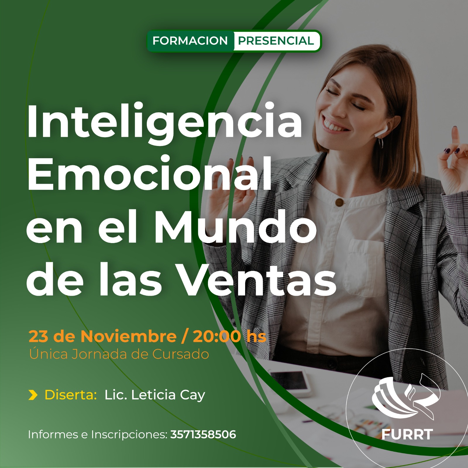 JORNADA ÚNICA SOBRE *INTELIGENCIA EMOCIONAL EN EL MUNDO DE LAS VENTAS*