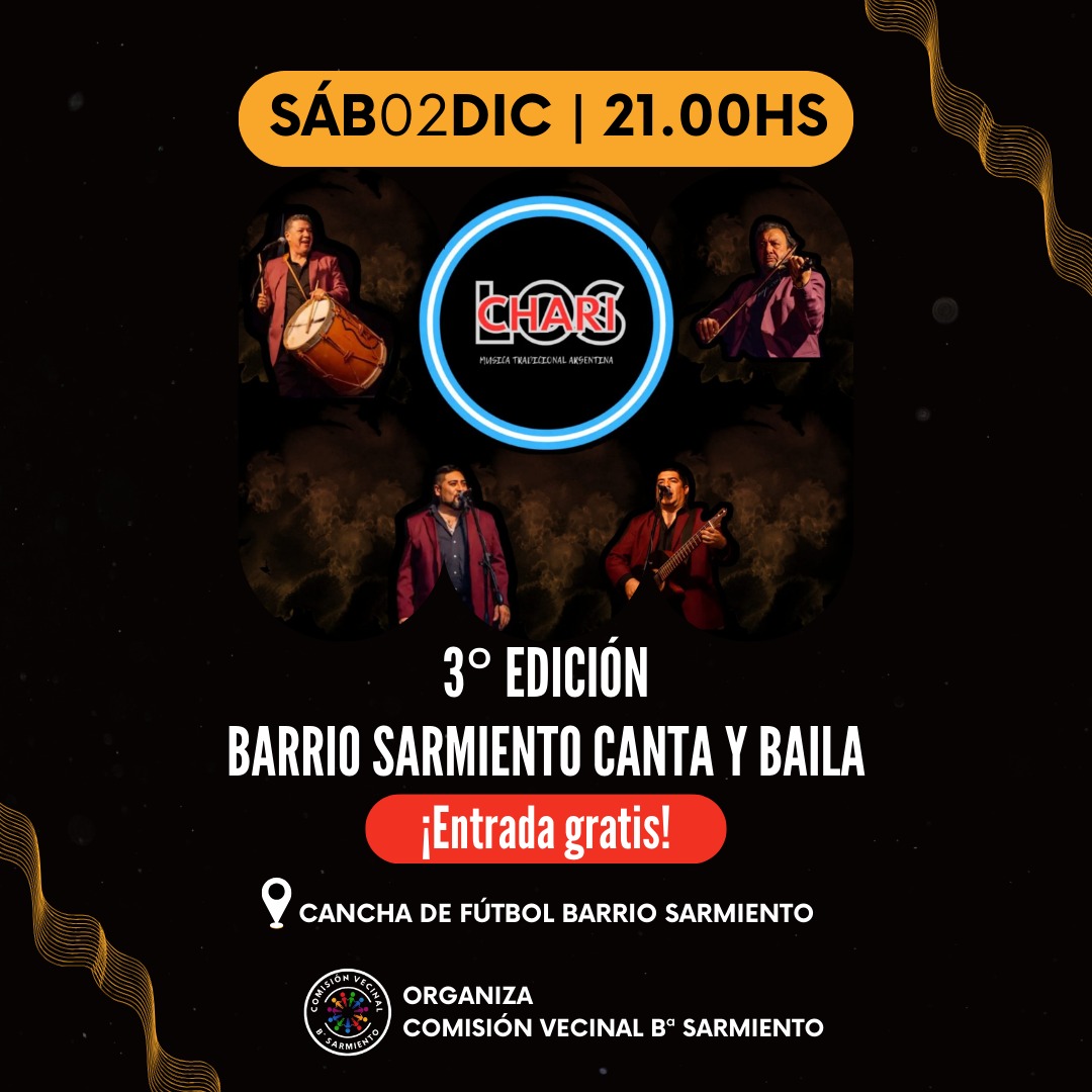 LLEGA LA TERCERA EDICIÓN DE *SARMIENTO CANTA Y BAILA*