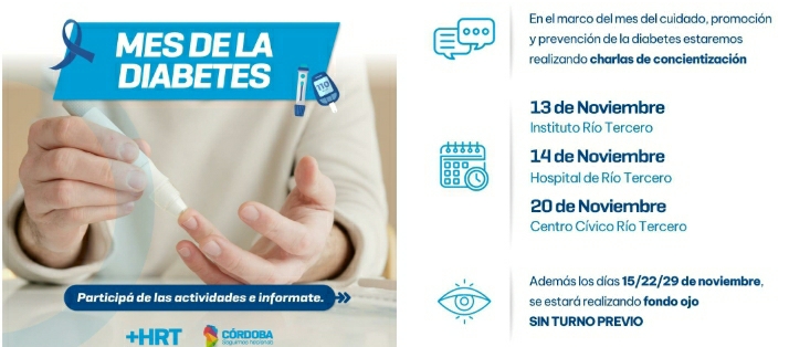 Andrea Zalazar anunció que habrá diferentes actividades en el Mes de la Diabetes