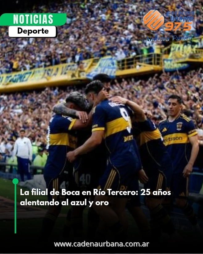 La filial de Boca en Río Tercero: 25 años alentando al azul y oro