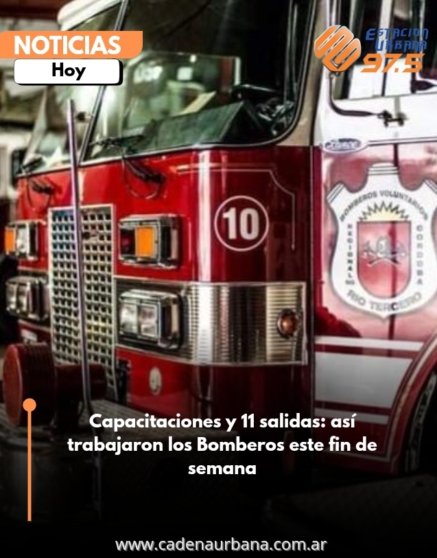Capacitaciones y 11 salidas: así trabajaron los Bomberos este fin de semana