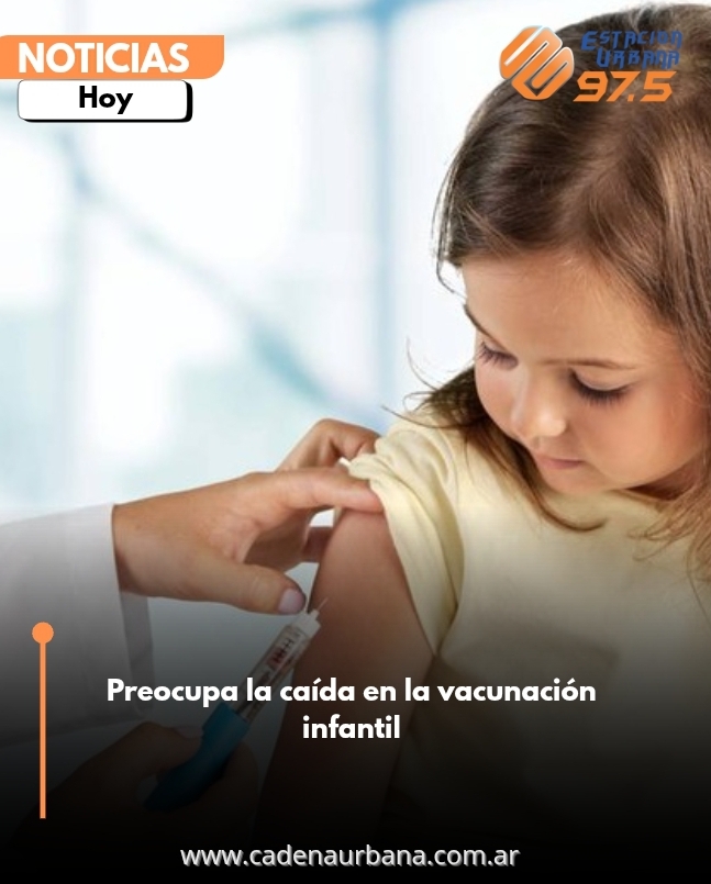 Preocupa la caída en la vacunación infantil